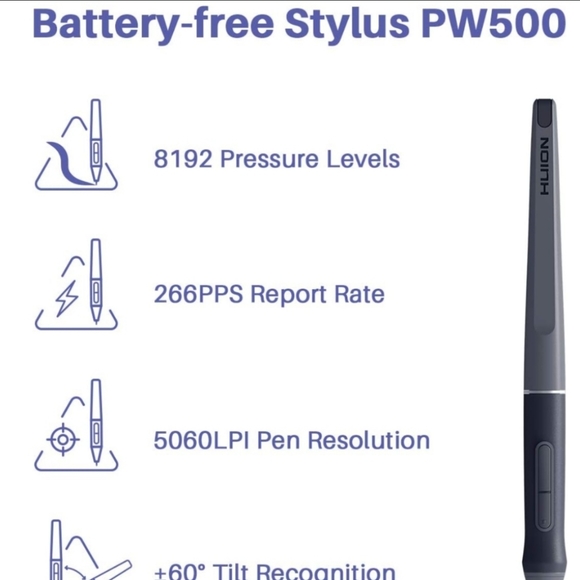 NIB - HUION HS611 Creative Pen Tablet - Graphics Drawing Tablet - Picture 9 of 11